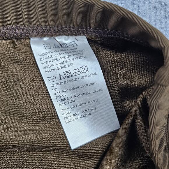 Susan Graver Essentials Pants Womens 1X Brown Liquid Knit Pull On Stretch - Picture 6 of 7